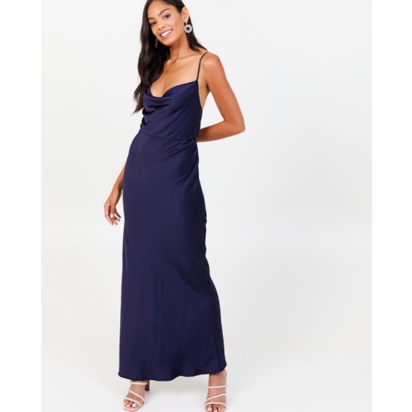 Altard State Neveah Formal Satin Maxi - Picture 1 of 4
